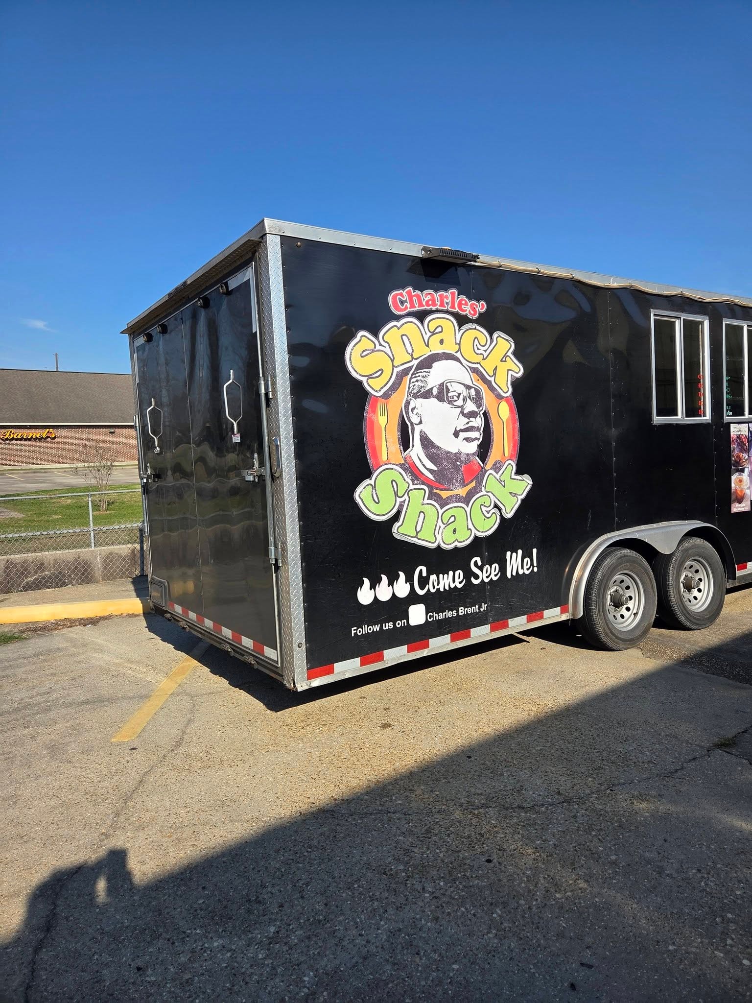 Charles' Snack Shack food trailer at BFL Guilbeau Road Lafayette